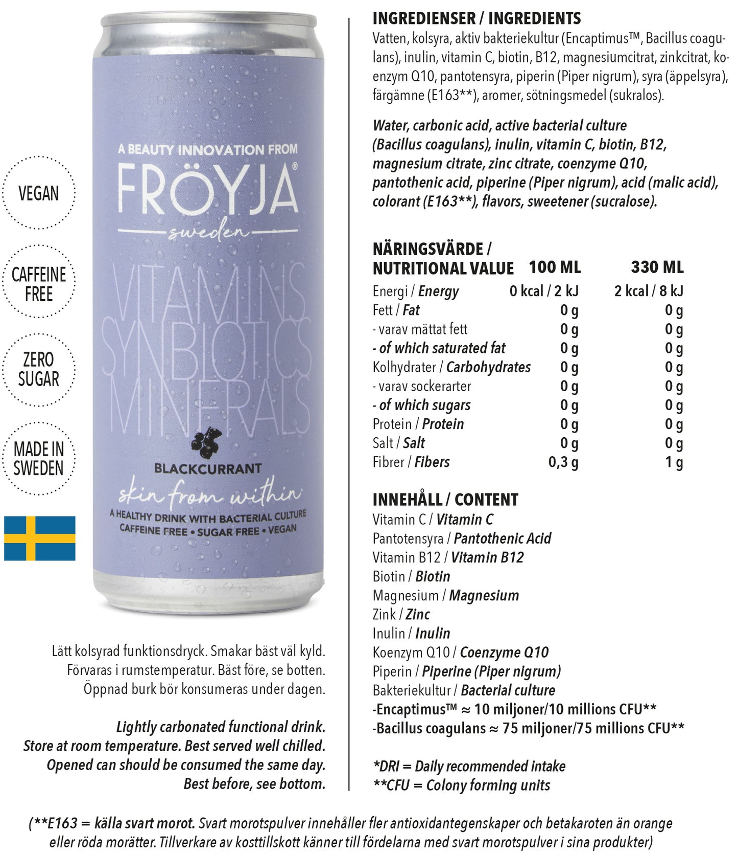 Fröyja Svarta Vinbär